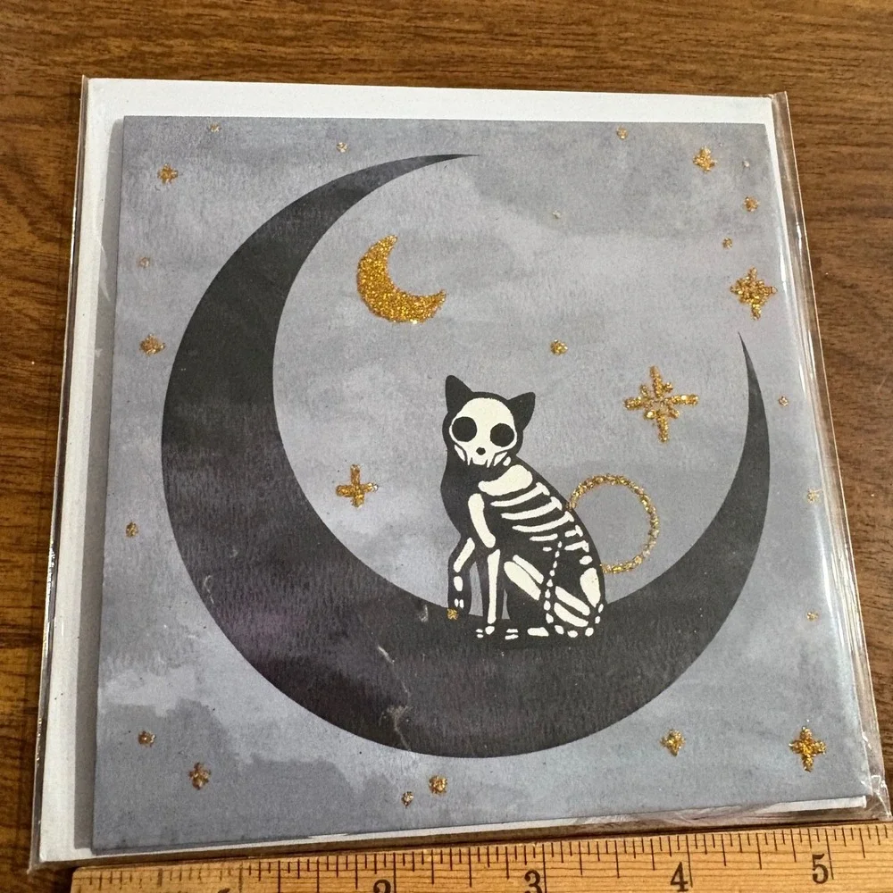 2‎ Treasures Halloween Pop Up Greeting Cards Skeleton Cat Pumpkin Jack-o-lantern